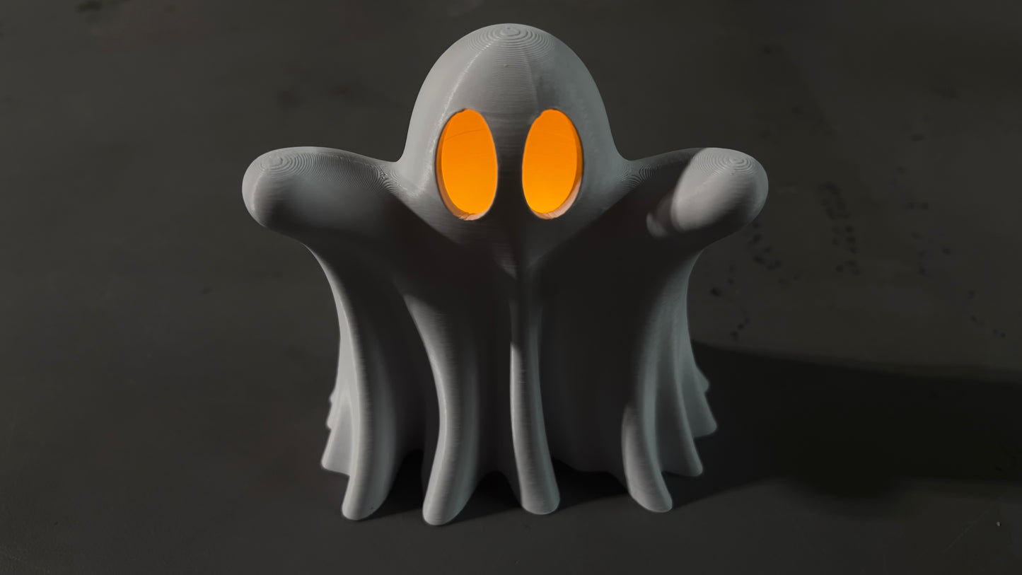 3D Printed Ghost, Tea Light Ghost, Halloween Decoration,