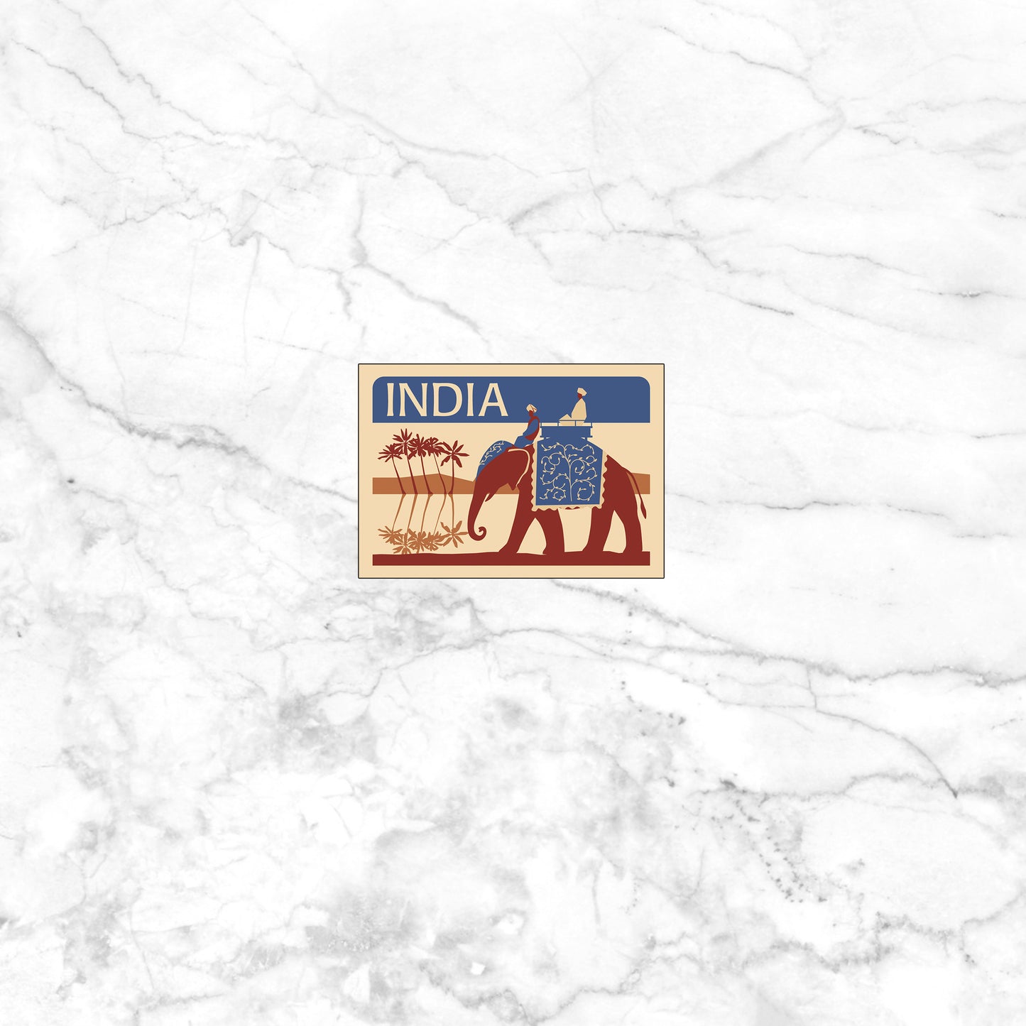 India Sticker, Travel Stickers