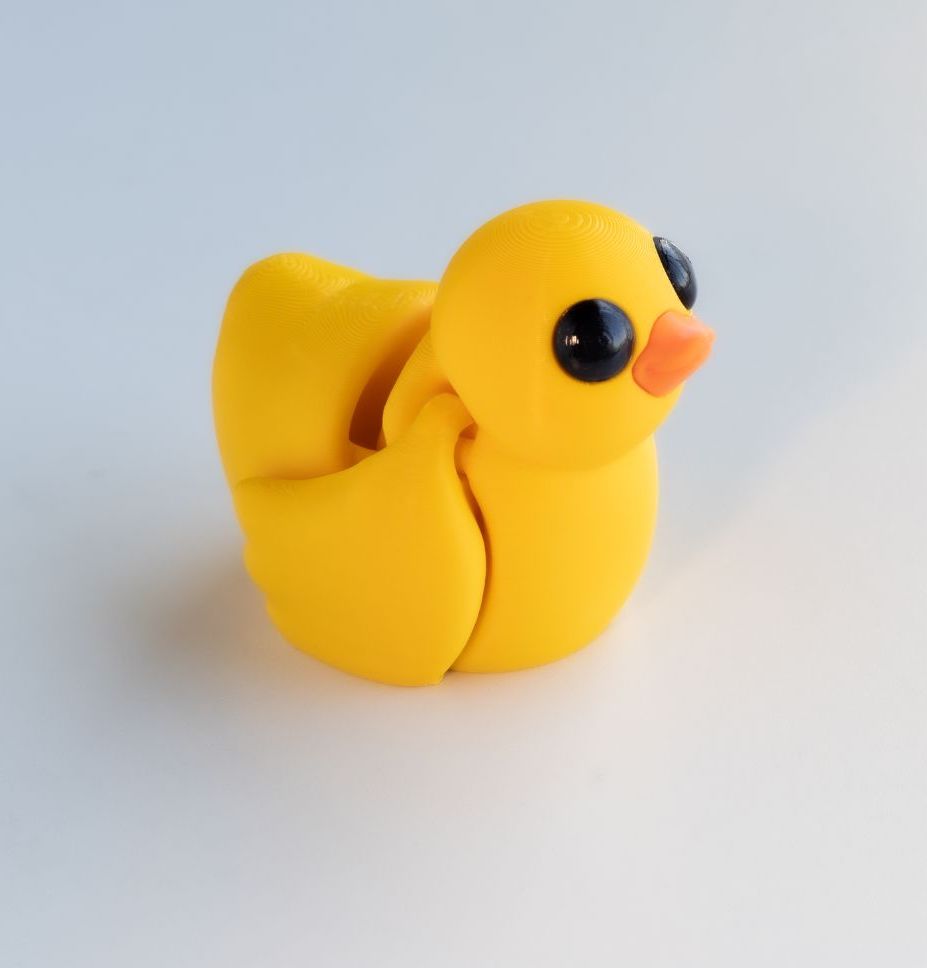 Articulated Baby Duck , Fidget Figurine , Desktop Figurine