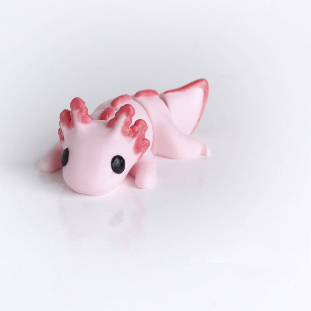 Mini Axolotl Fidget | Articulated Flexi Animal