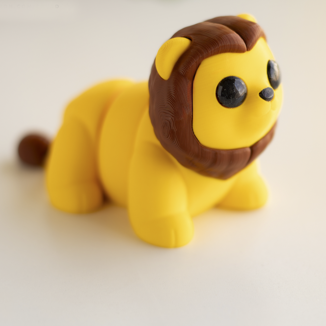 Mini Lion Fidget | Articulated Flexi Animal