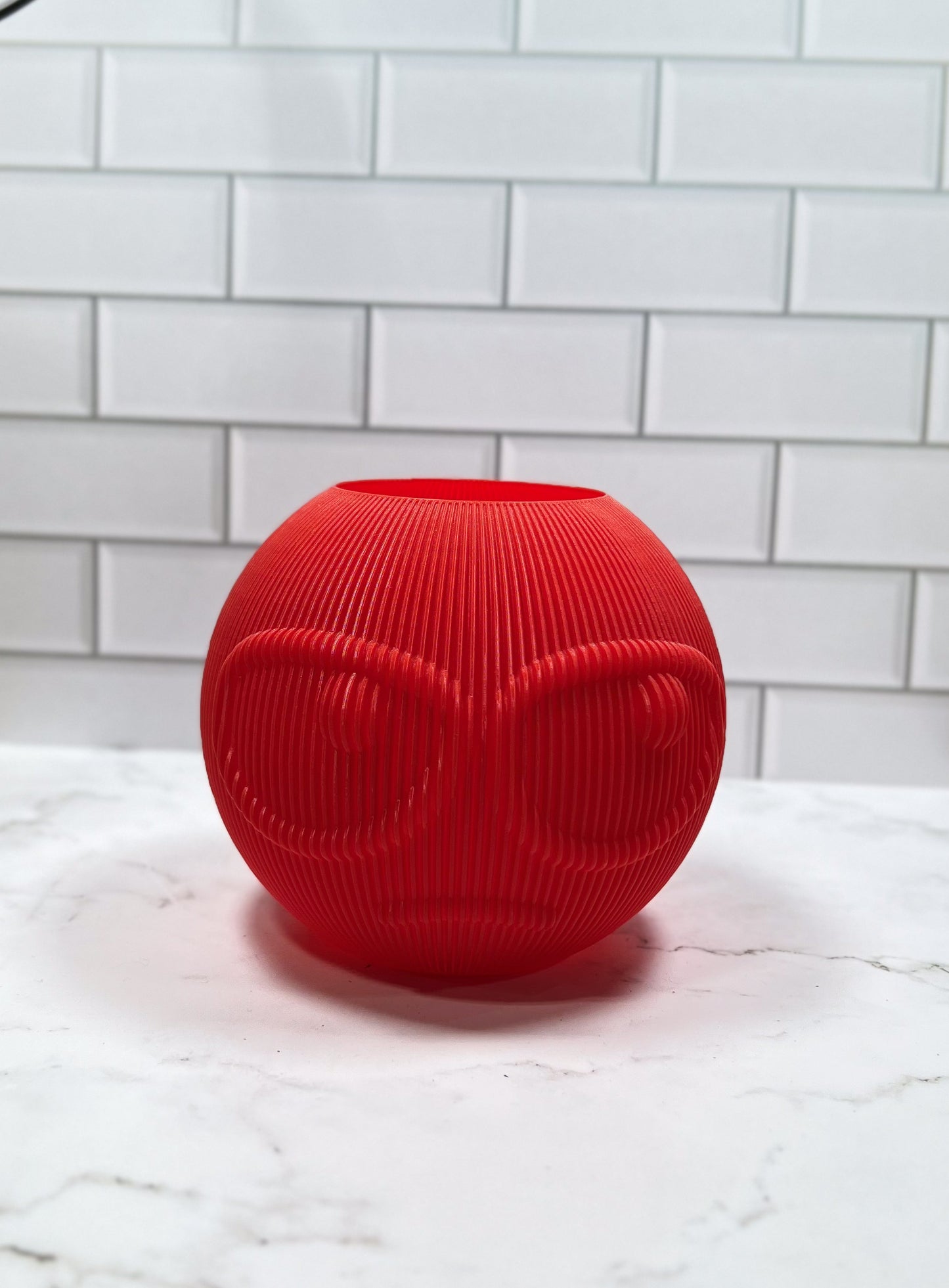 Smile Vase Flower Vase, Flower Pot, Pen Holder, 3D Printed, Desk Item, Custom Product, Decor, Adult Gift