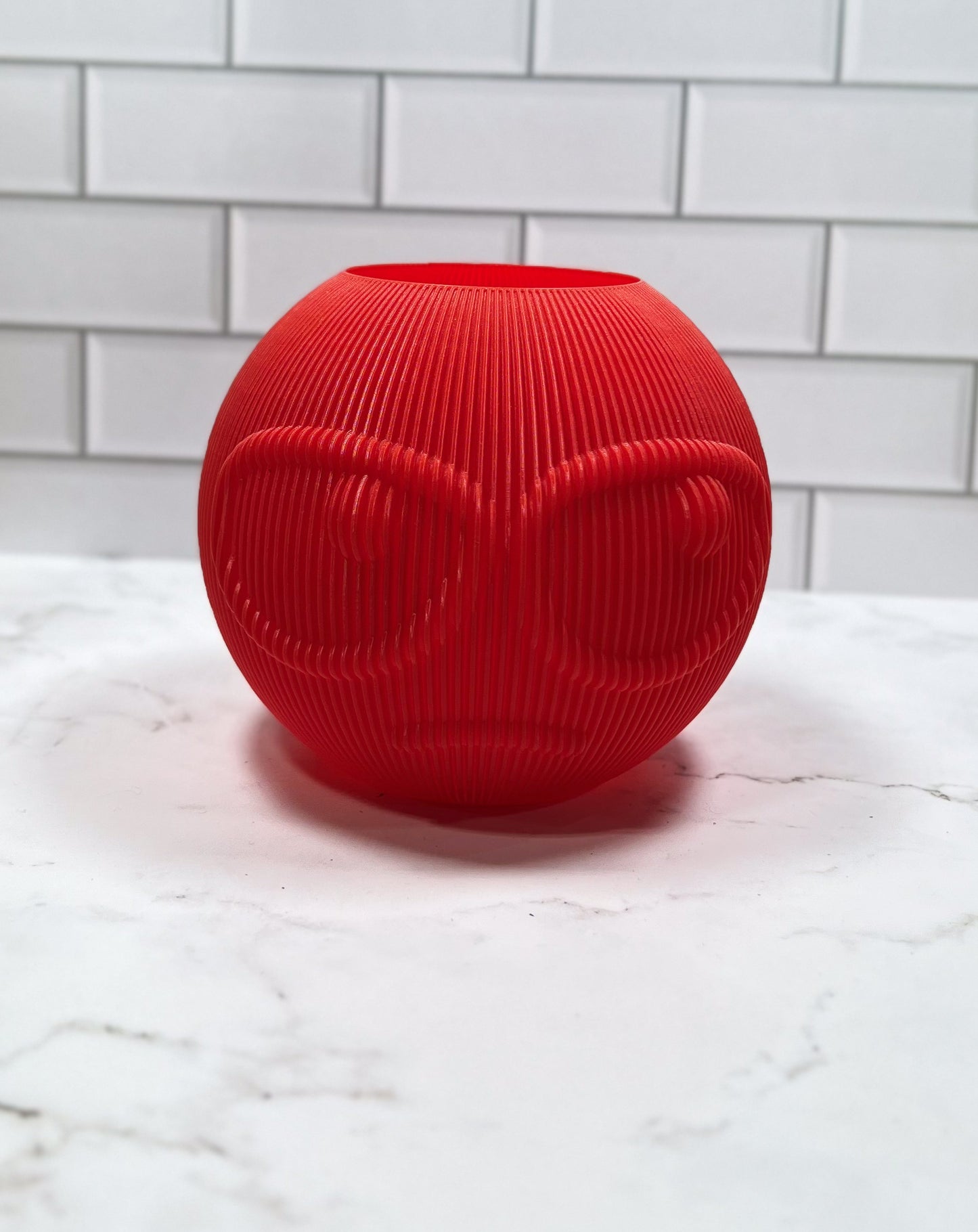 Smile Vase Flower Vase, Flower Pot, Pen Holder, 3D Printed, Desk Item, Custom Product, Decor, Adult Gift