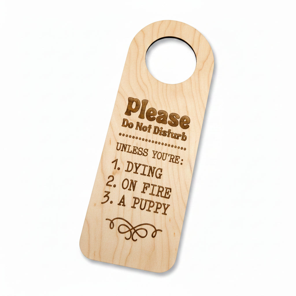 Please do Not Disturb Door Knob Tag