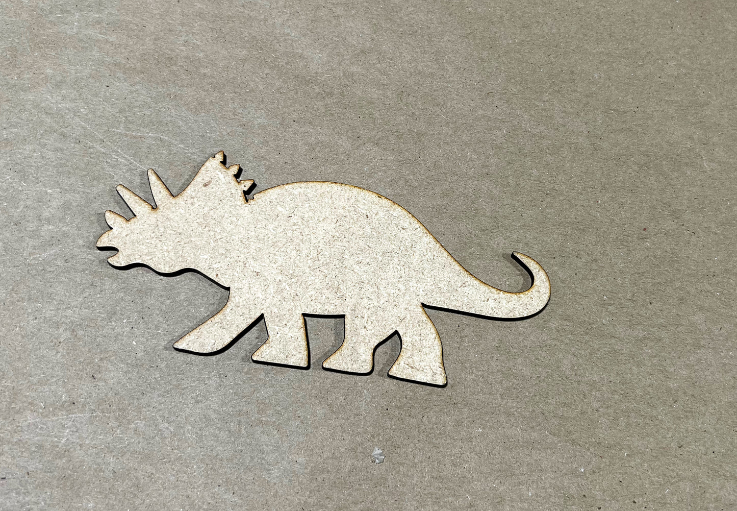 Triceratops Dinosaur Cut Shape - Ideal for DIY Projects and Custom Painting