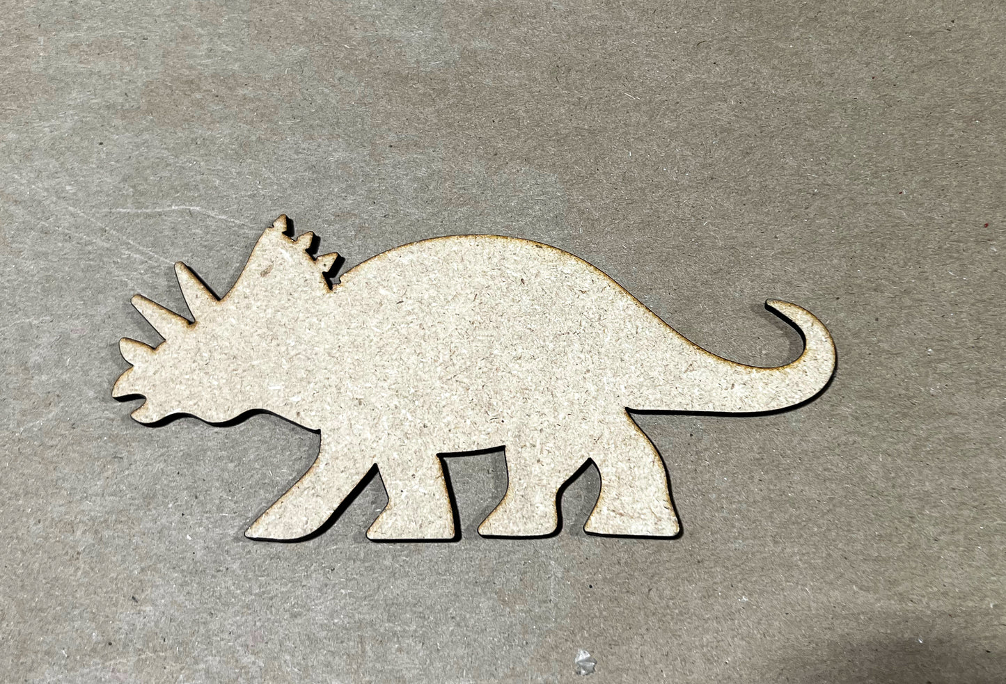 Triceratops Dinosaur Cut Shape - Ideal for DIY Projects and Custom Painting
