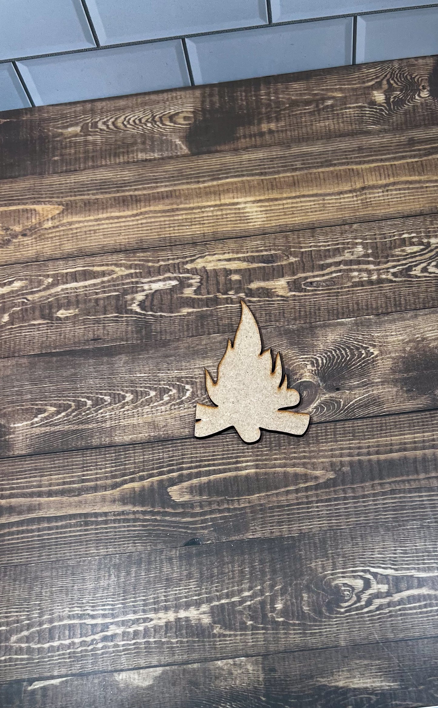 Camp Fire Cut Shape - Ideal for DIY Projects and Custom Painting