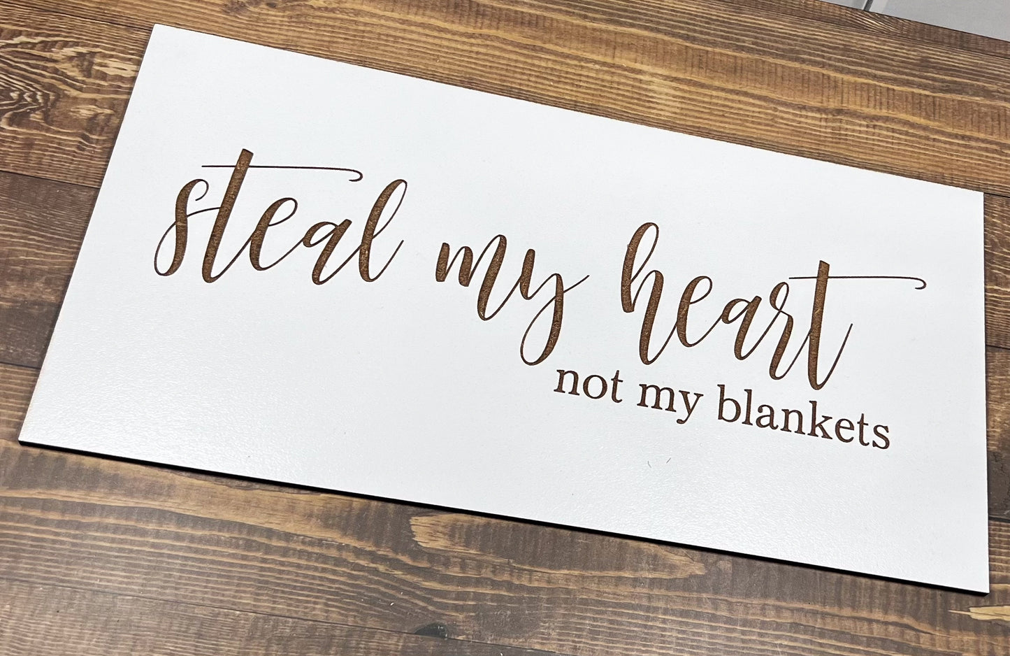 Steal my Heart not my blankets bedroom sign, Scrabble Tile, Wall Art