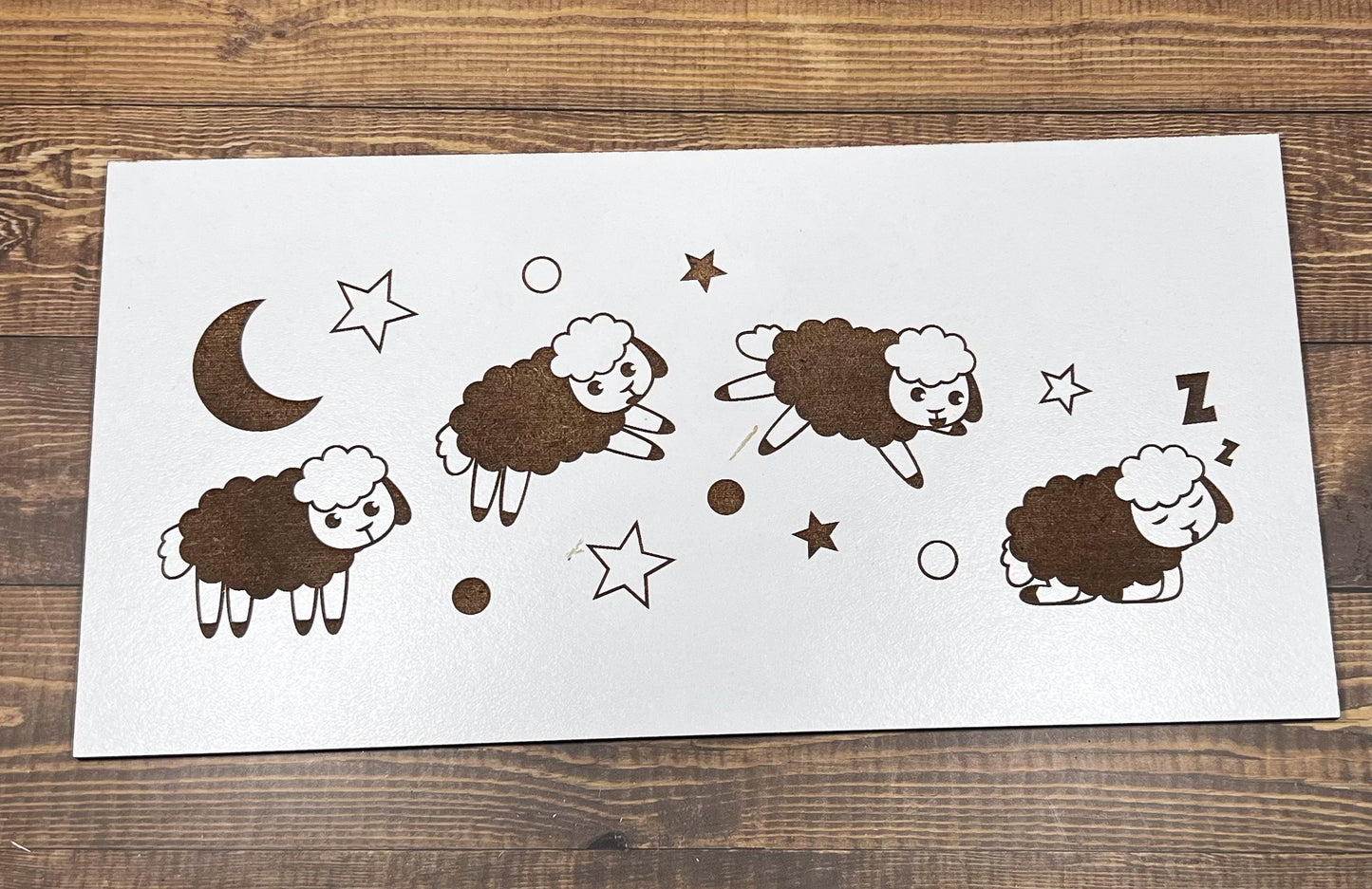 Sleeping Sheep Bedroom Sign, Scrabble Tile, Wall Art