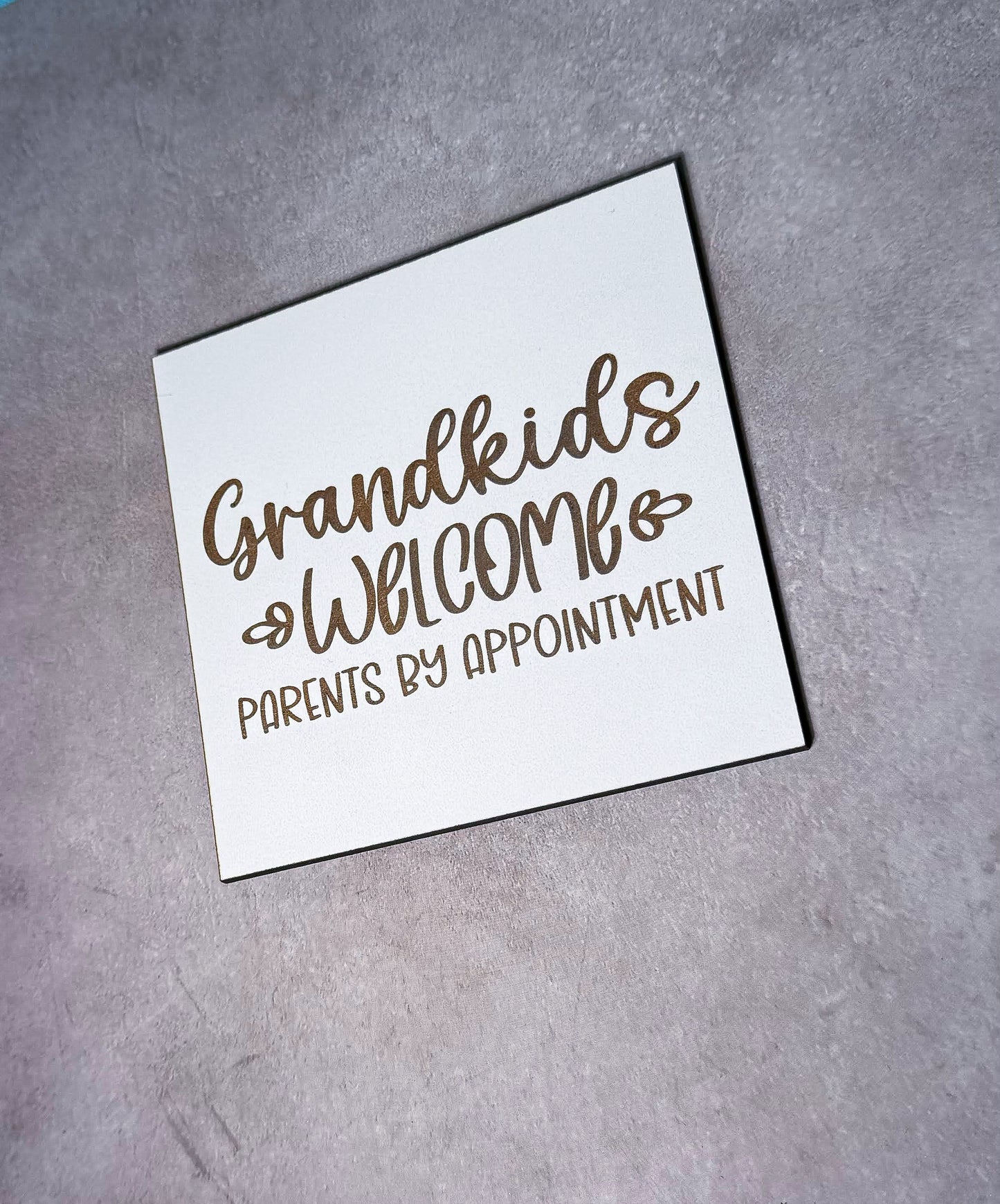 Grandkids Welcome Sign