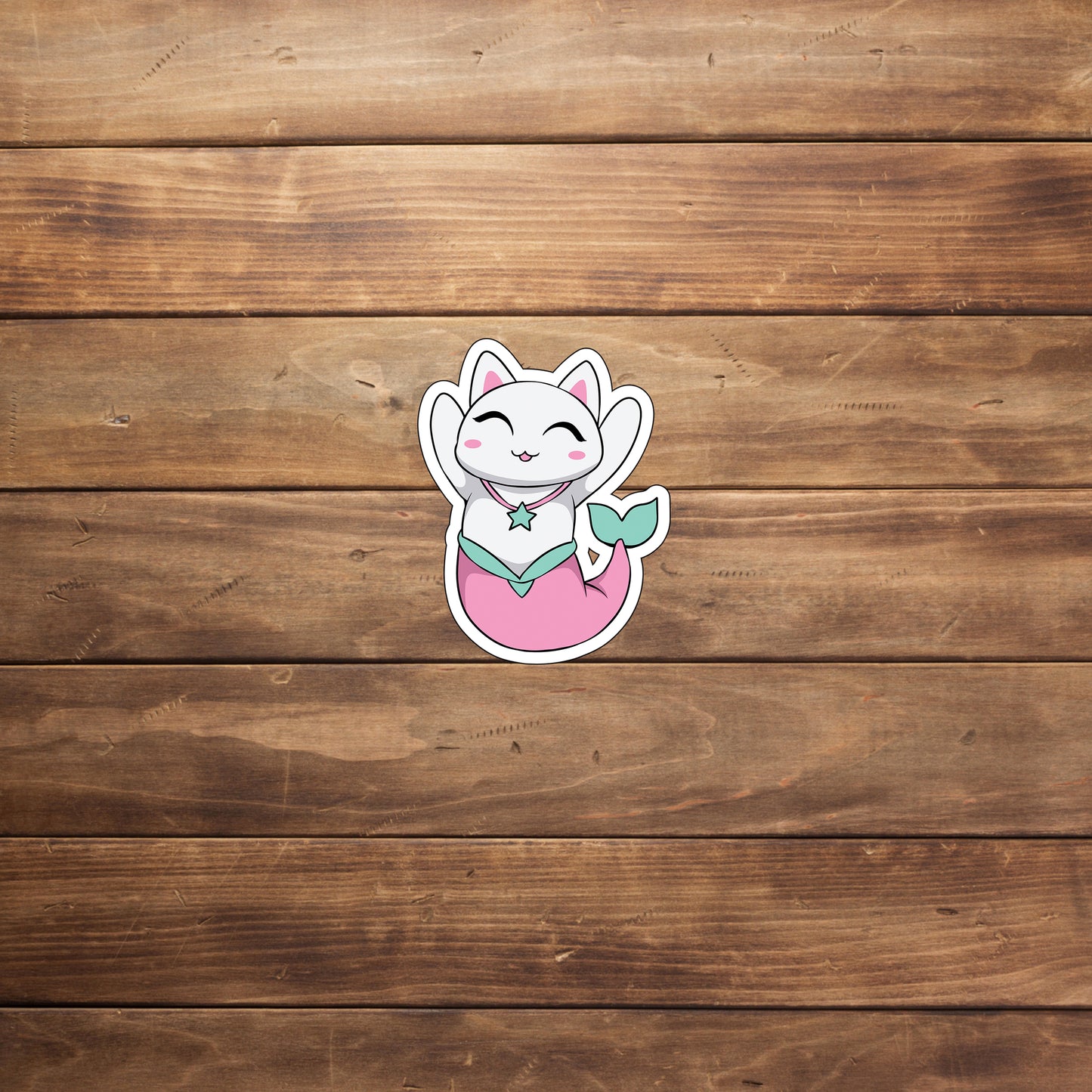 Cat Mermaid 8 Stickers