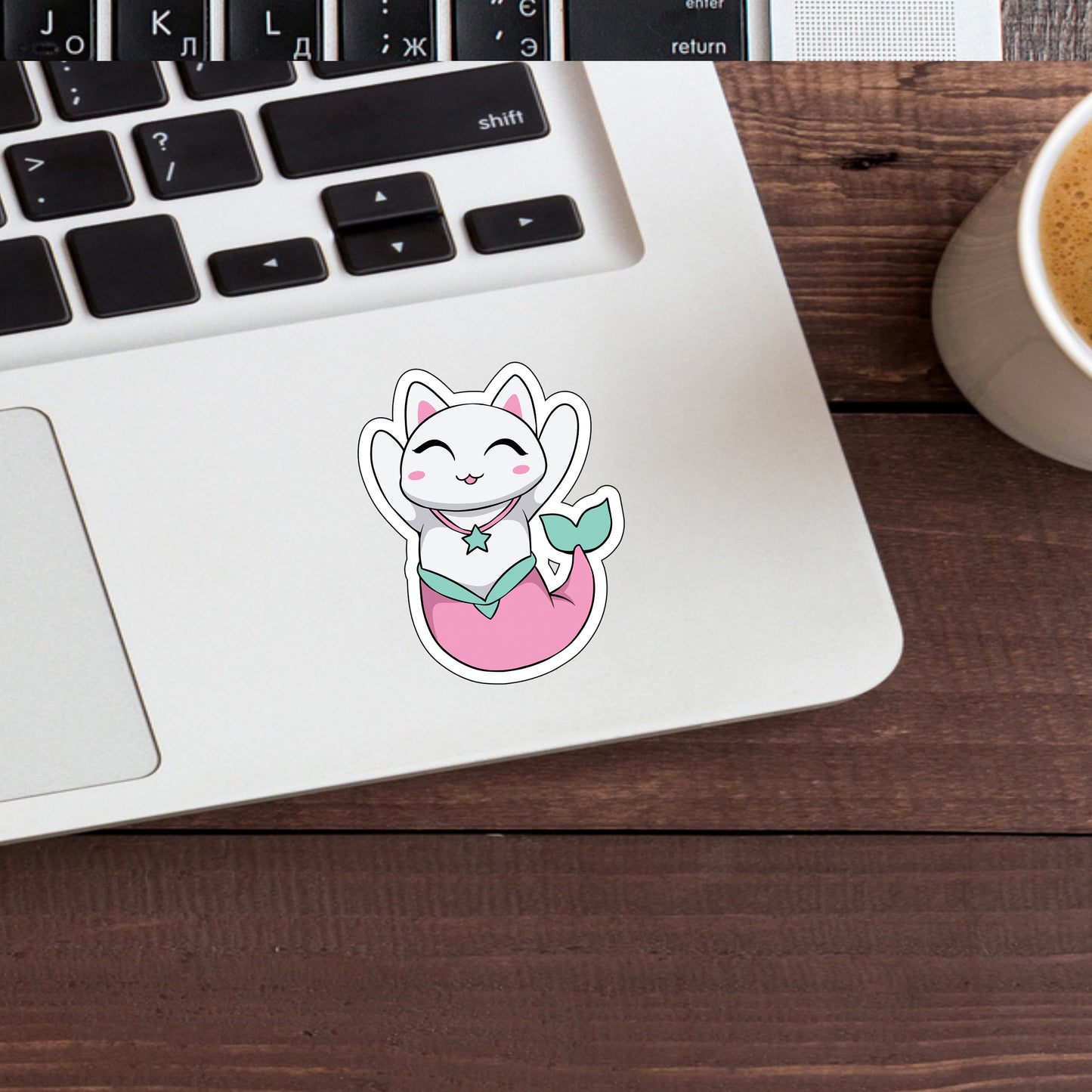 Cat Mermaid 8 Stickers