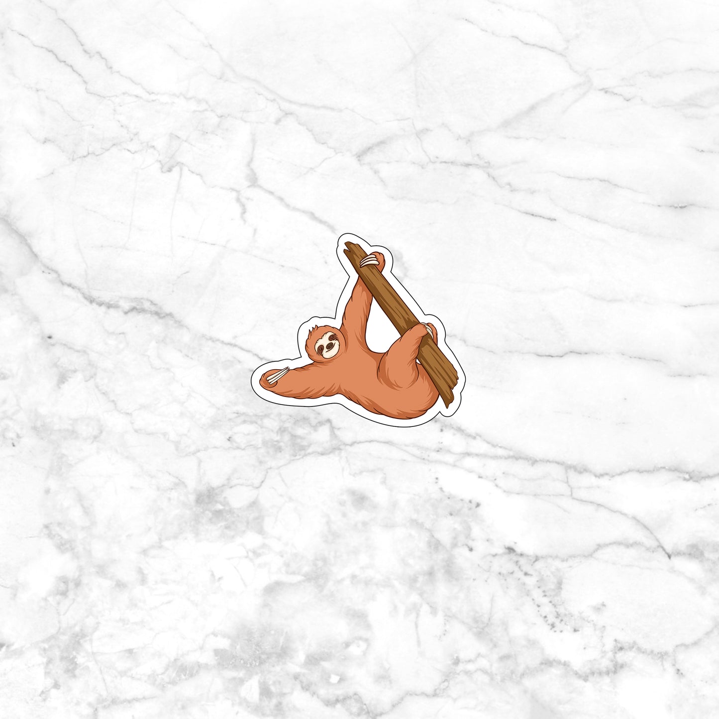 Cute Sloth Cartoon 6 Stickers