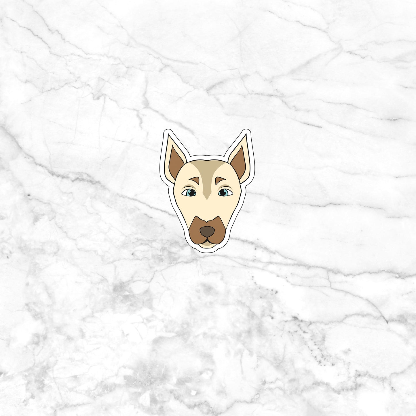 Dog Faces 10 Stickers