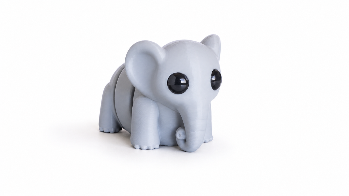 Mini Elephant Fidget | Articulated Flexi Animal