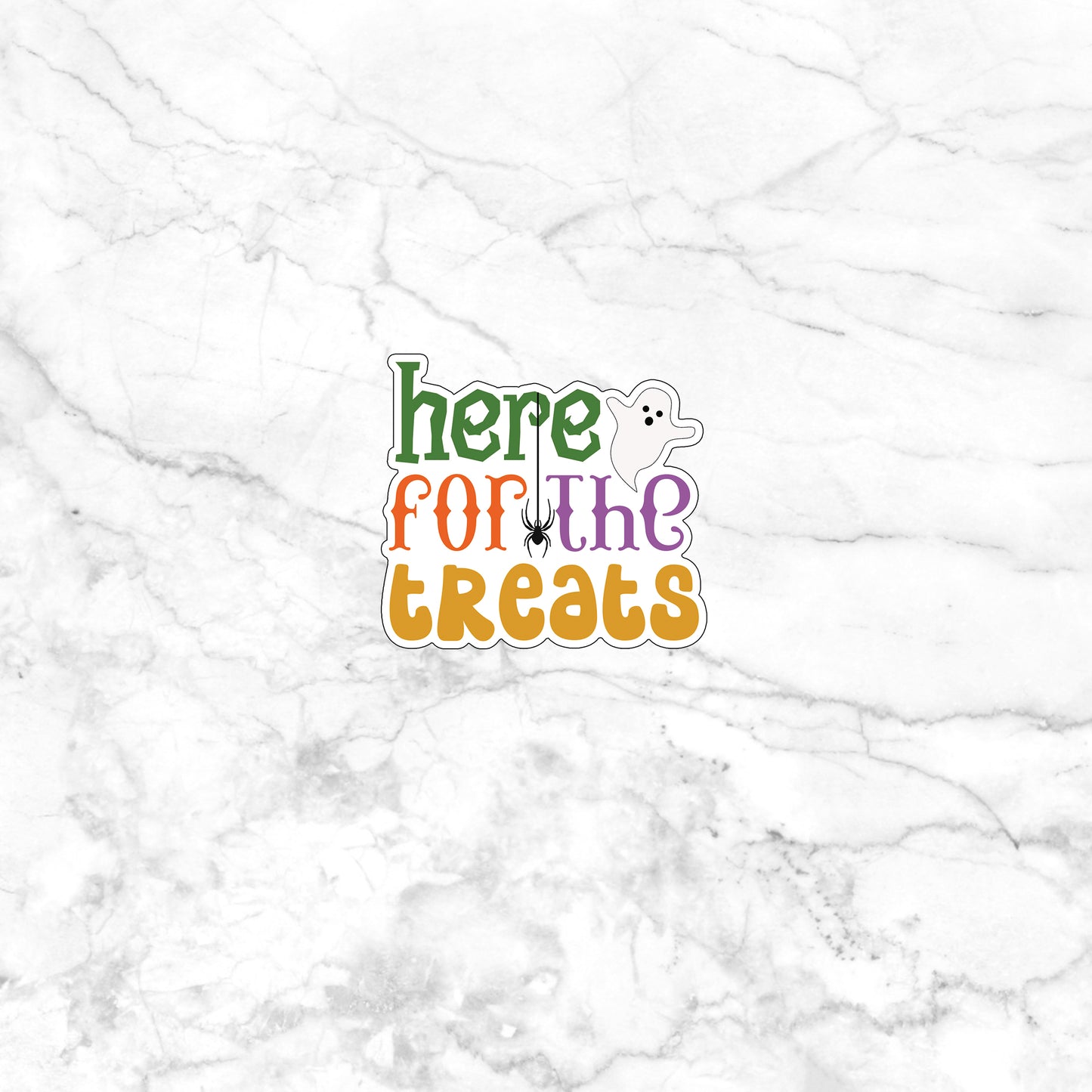 Halloween here for treats sticker Stickers