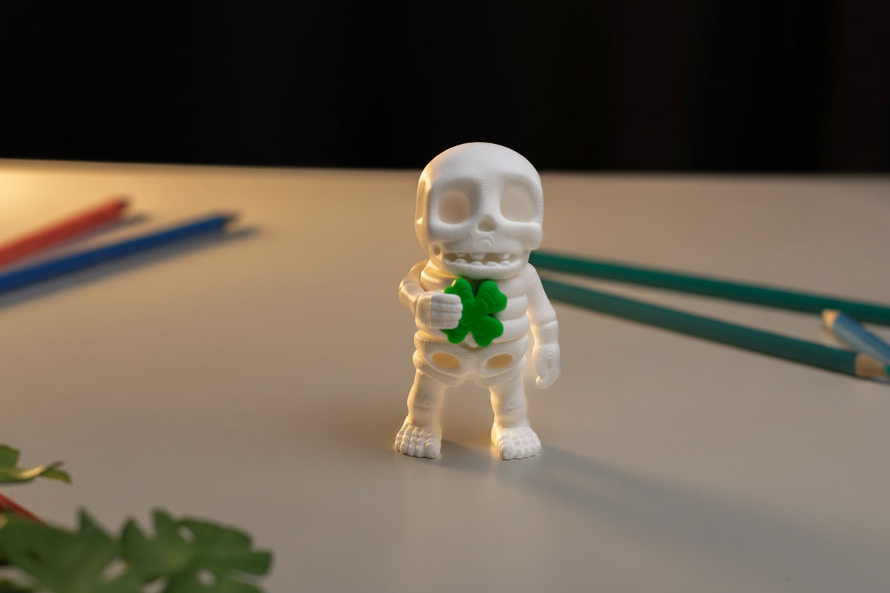 Lucky Clove Skeleton Fidget | Articulated Flexi Animal