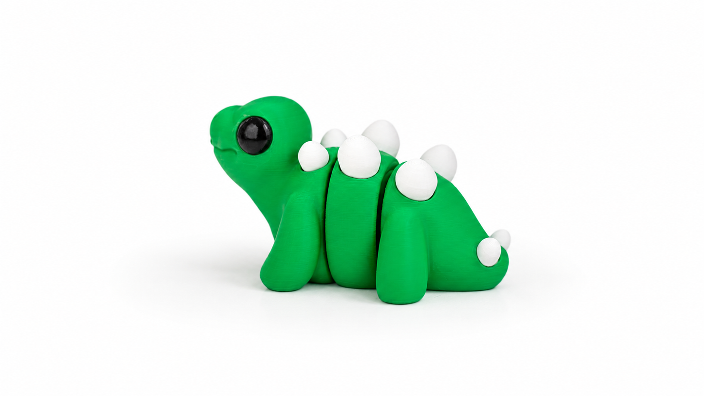 Mini Stegosaurus Fidget | Articulated Flexi Animal
