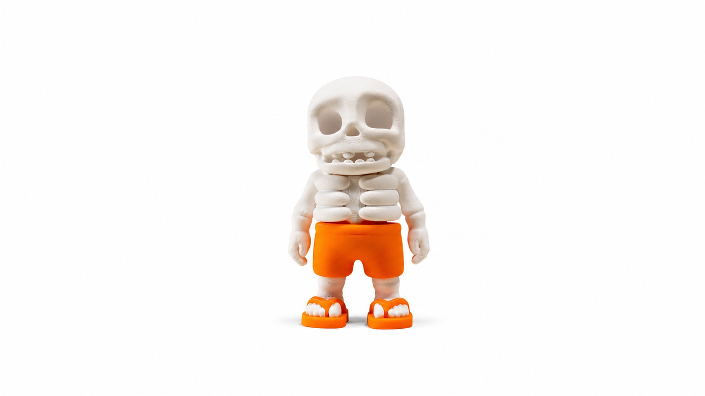 Mini Summer Skelton Fidget | Articulated Flexi Animal