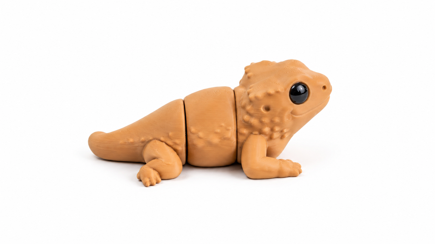 Mini Bearded Dragon Fidget | Articulated Flexi Animal