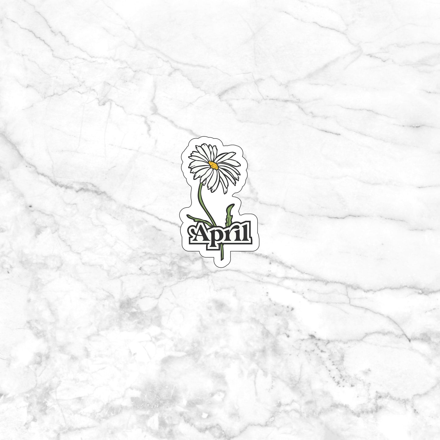 April Flower Sticker