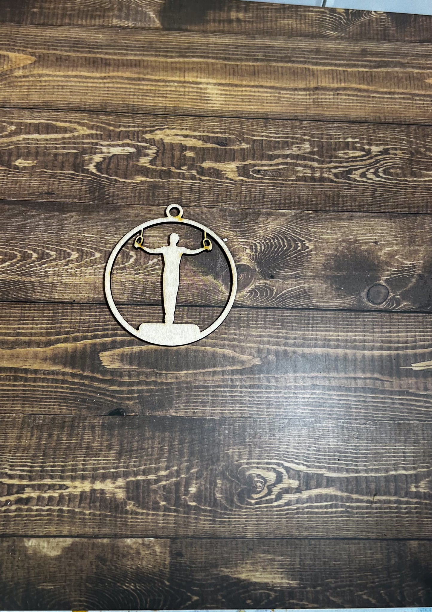 Gymnastic Ornament, Wooden Sports Ornament, Sports Ornament, Engraved Ornament, Laser Engraved Wood Ornament