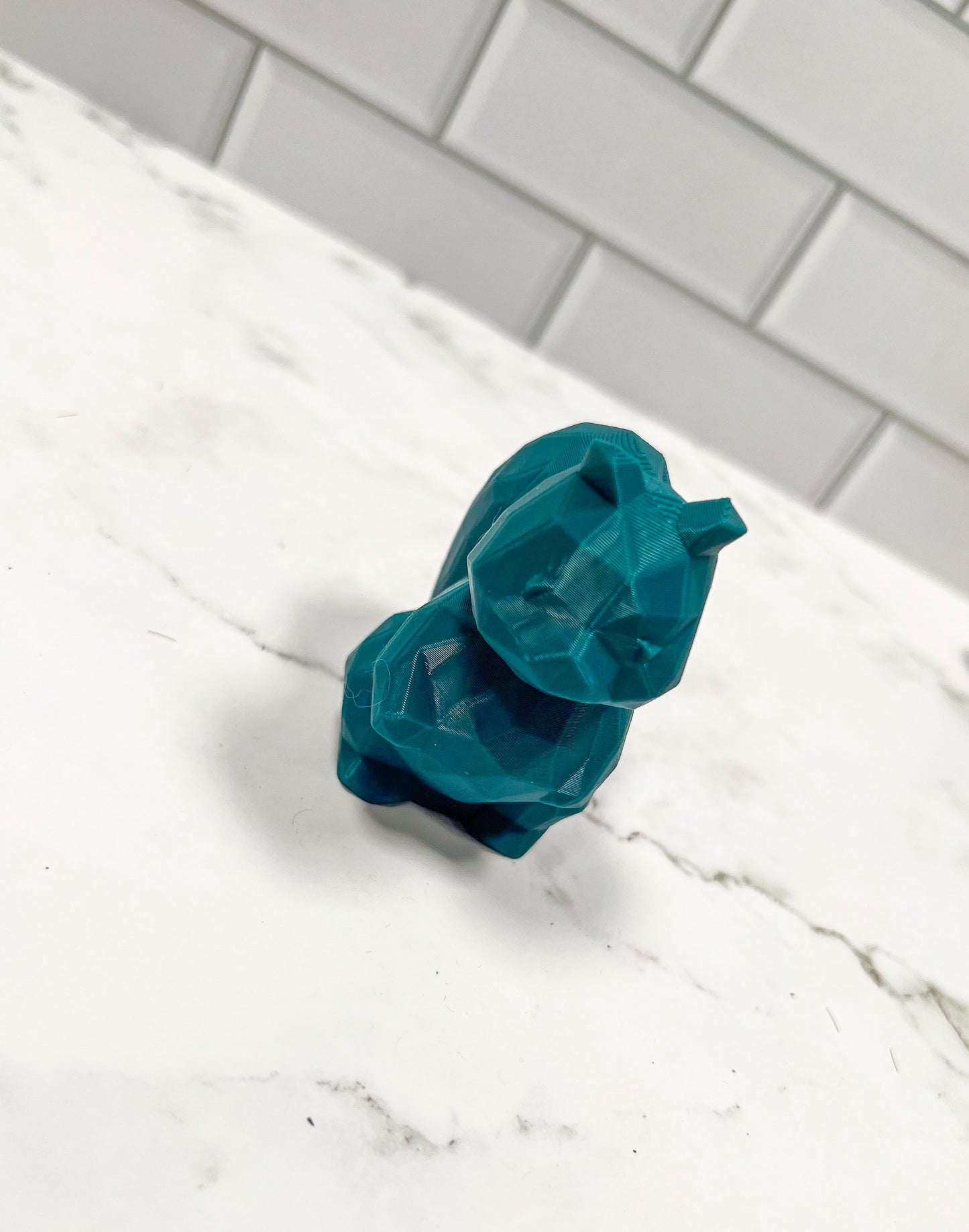 Poly Squirrel, 3D Printed Animal, 3D Printed, Desk Item, Custom Product, Decor, Adult Gift