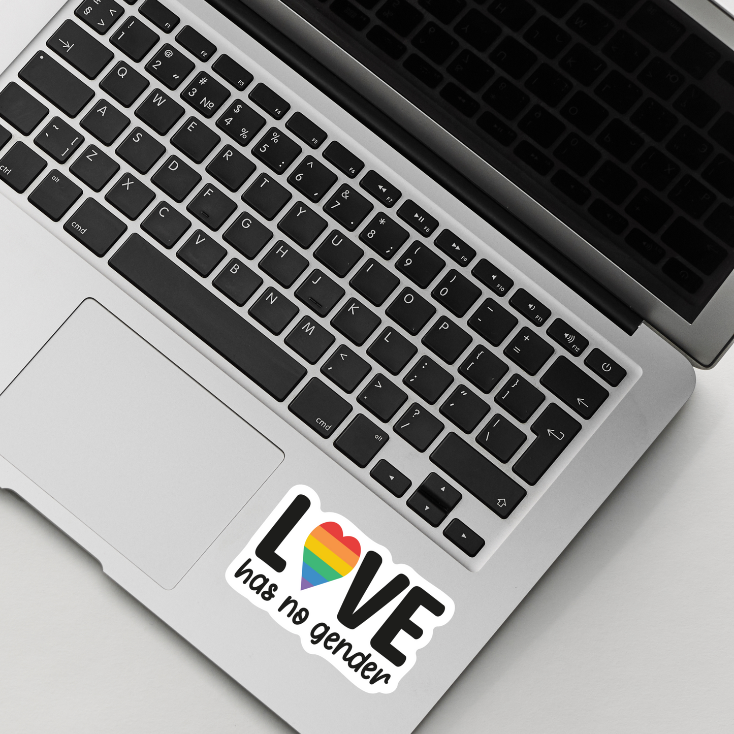 Love has no Gender Sticker , Vinyl sticker , laptop sticker , Pride Sticker