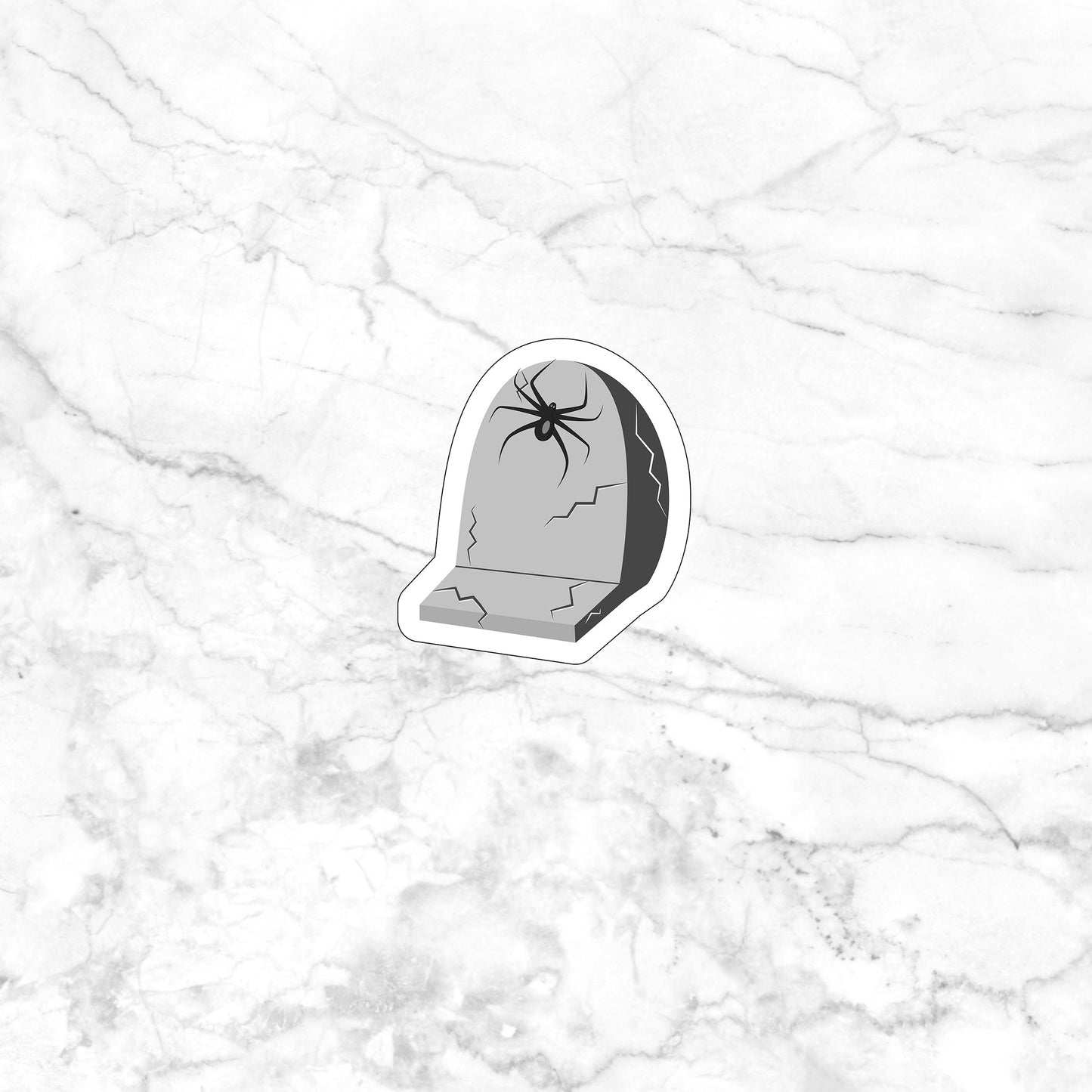Gravestone Spider Sticker