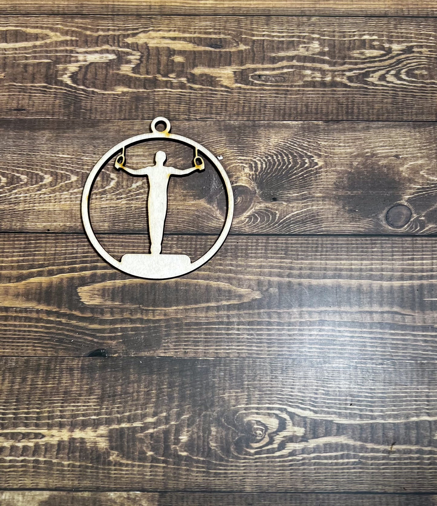 Gymnastic Ornament, Wooden Sports Ornament, Sports Ornament, Engraved Ornament, Laser Engraved Wood Ornament