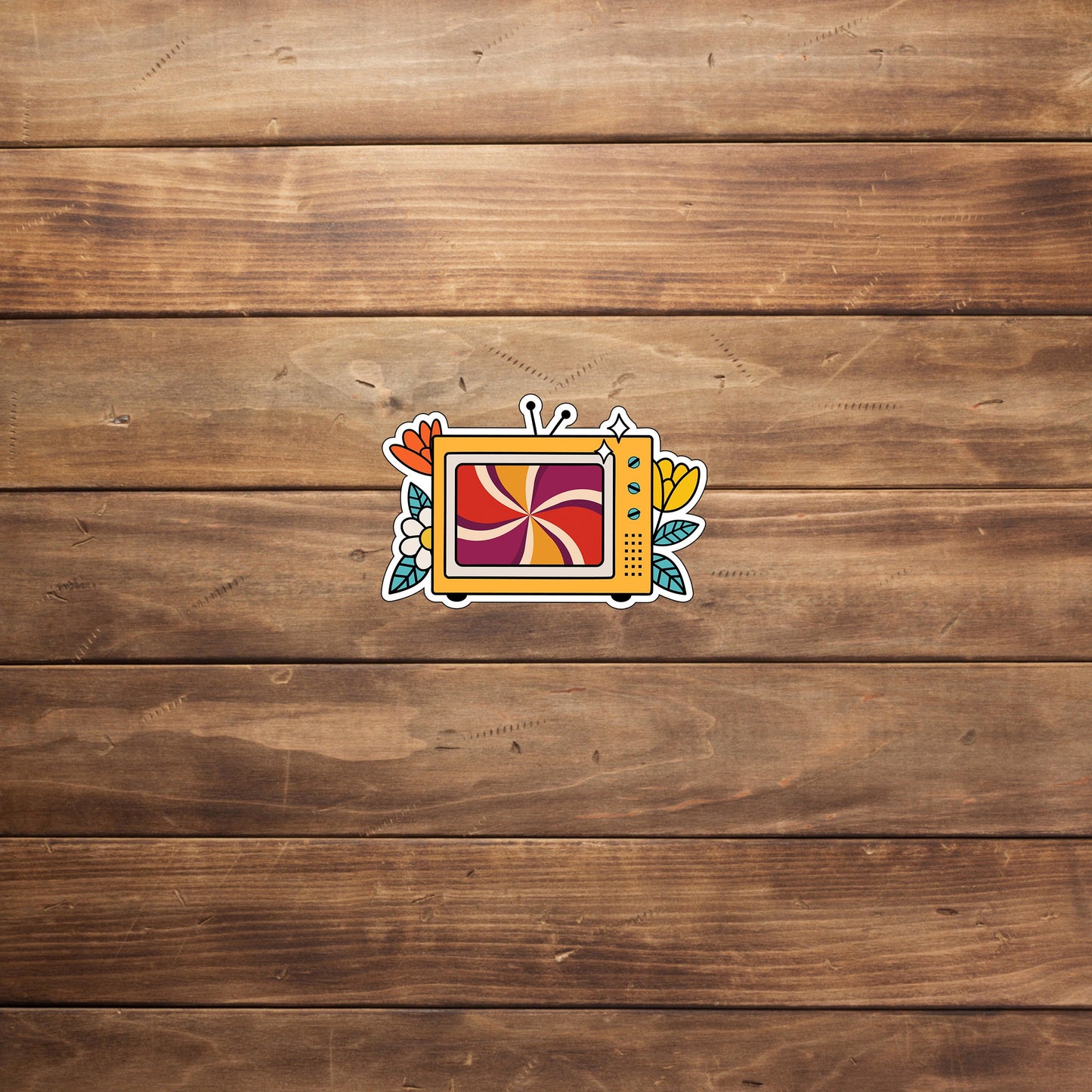 Groovy TV Sticker