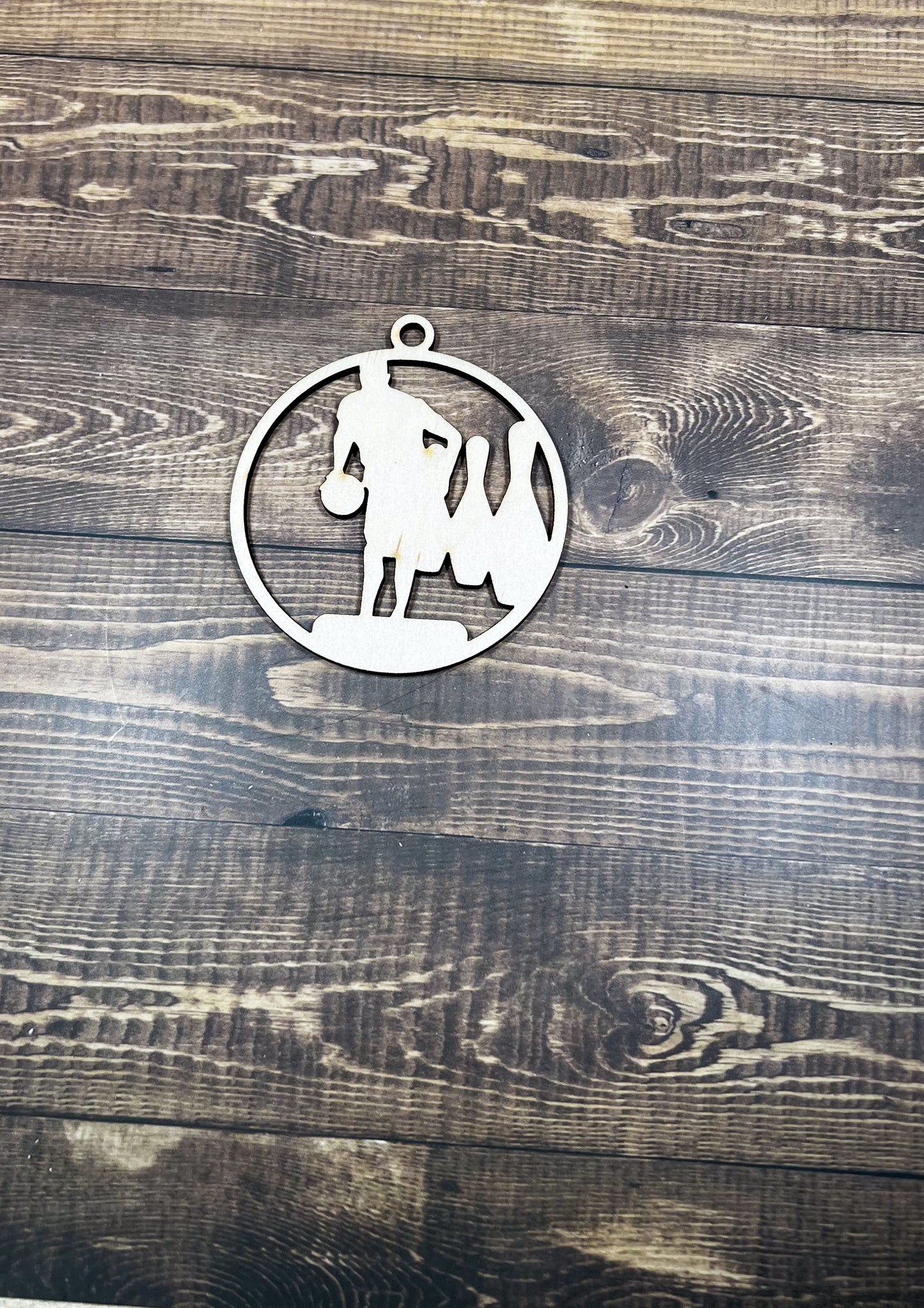 Bowling Ornament, Wooden Sports Ornament, Sports Ornament, Engraved Ornament, Laser Engraved Wood Ornament