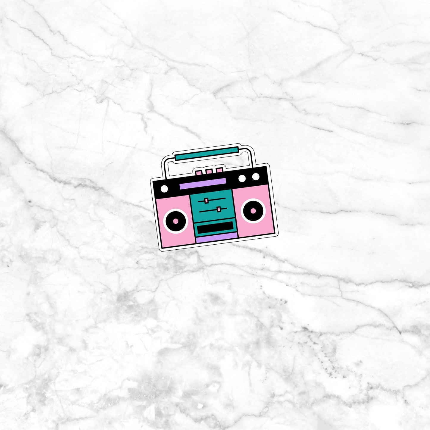 90s Sticker, Cassette Player