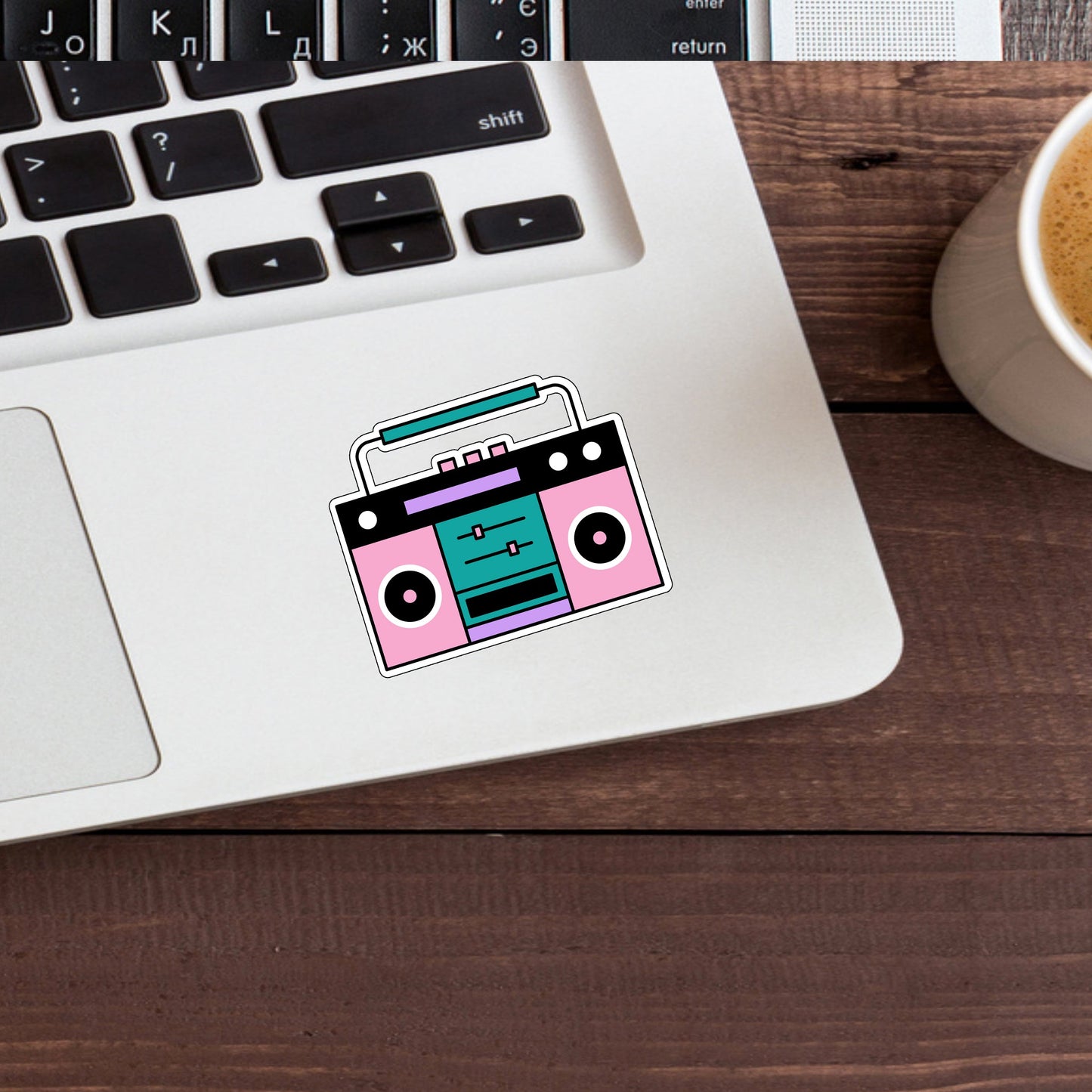 90s Sticker, Cassette Player