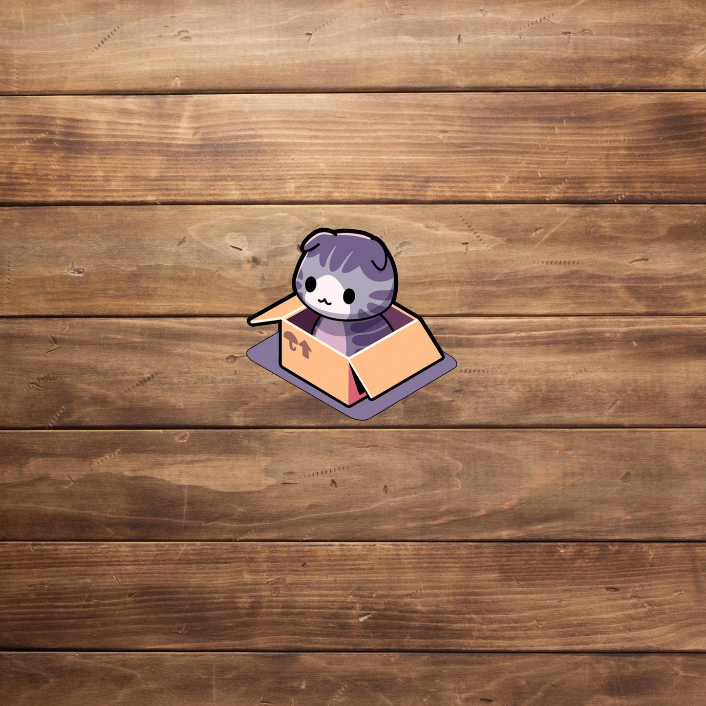 Cat in a Box Sticker