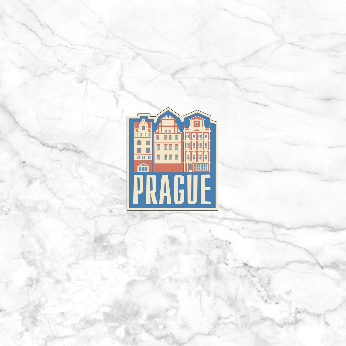 Prague Travel Stickers