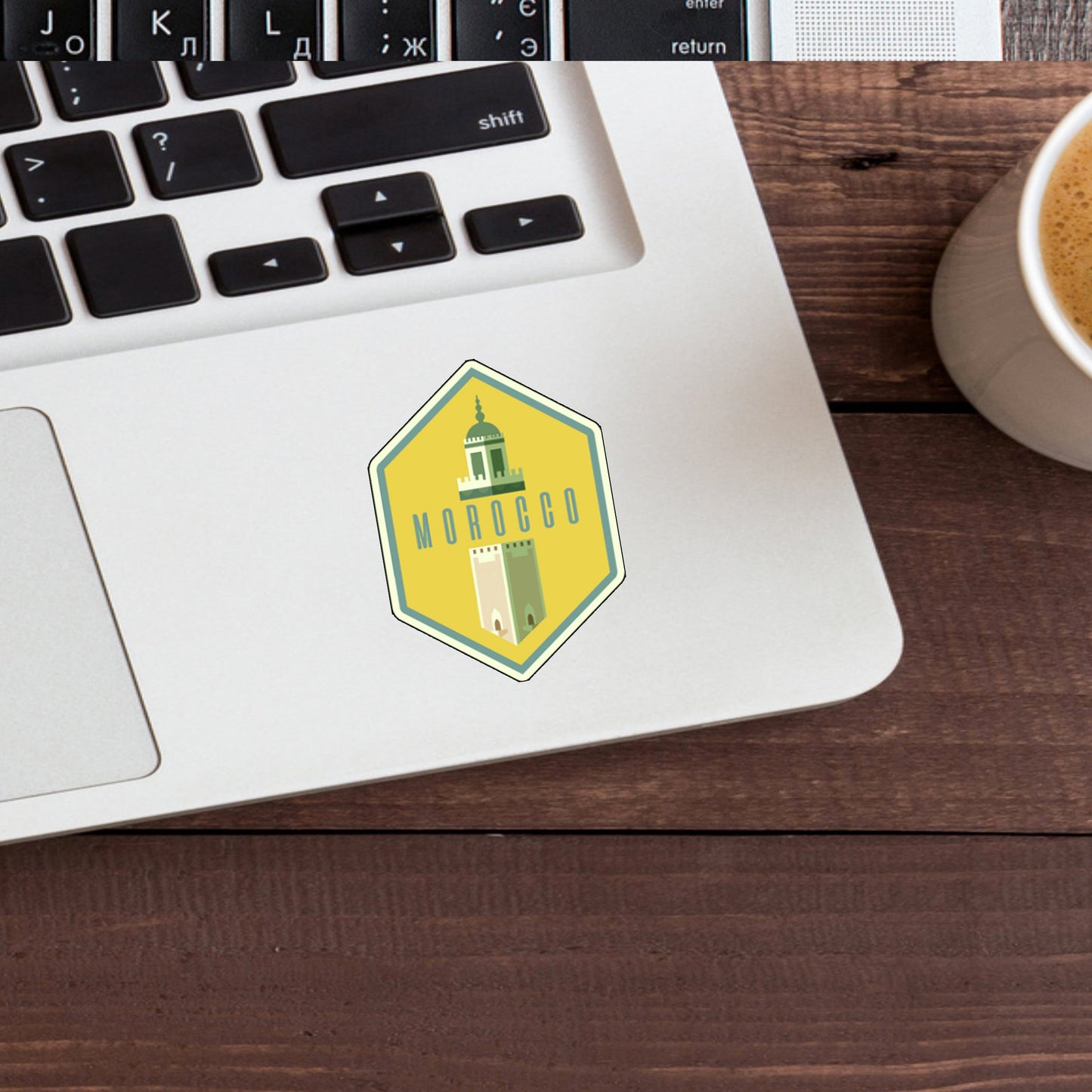Morocco Sticker, Vinyl sticker, laptop sticker, Tablet sticker