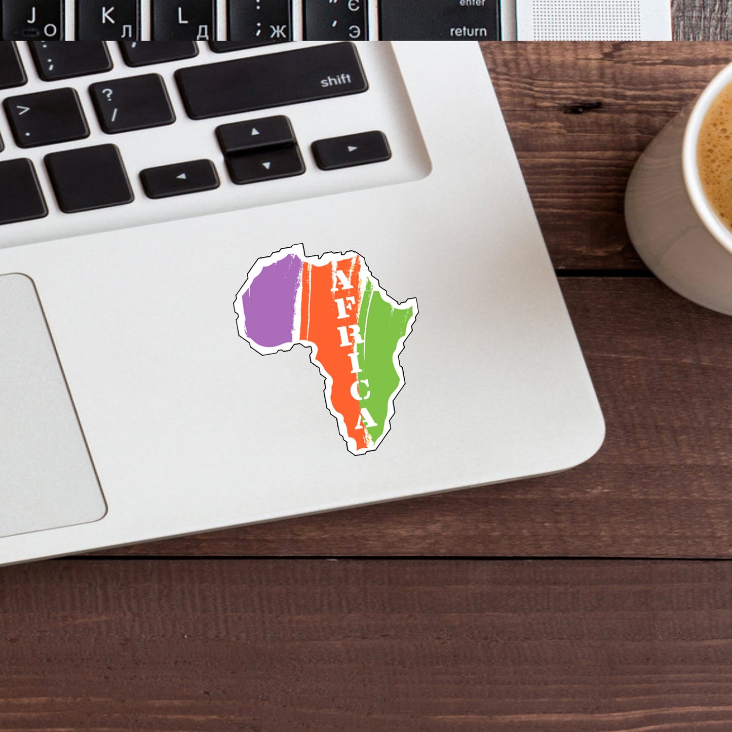 Africa Sticker, Vinyl sticker, laptop sticker, Tablet sticker