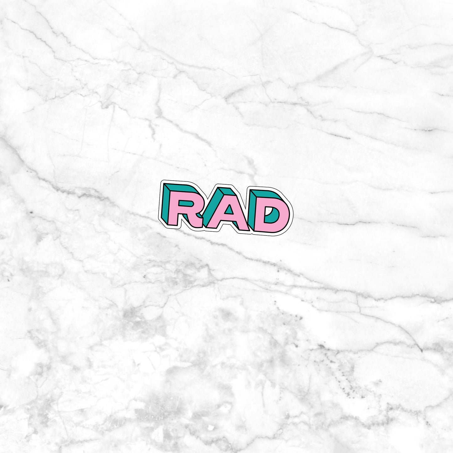 90s Sticker, Rad Sticker