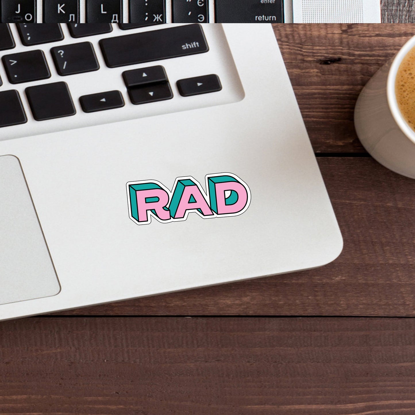 90s Sticker, Rad Sticker