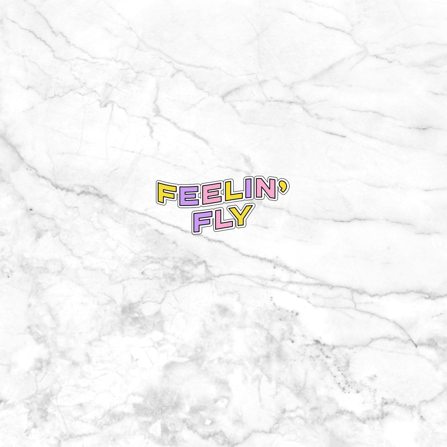 90s Sticker, Feeling Fly sticker