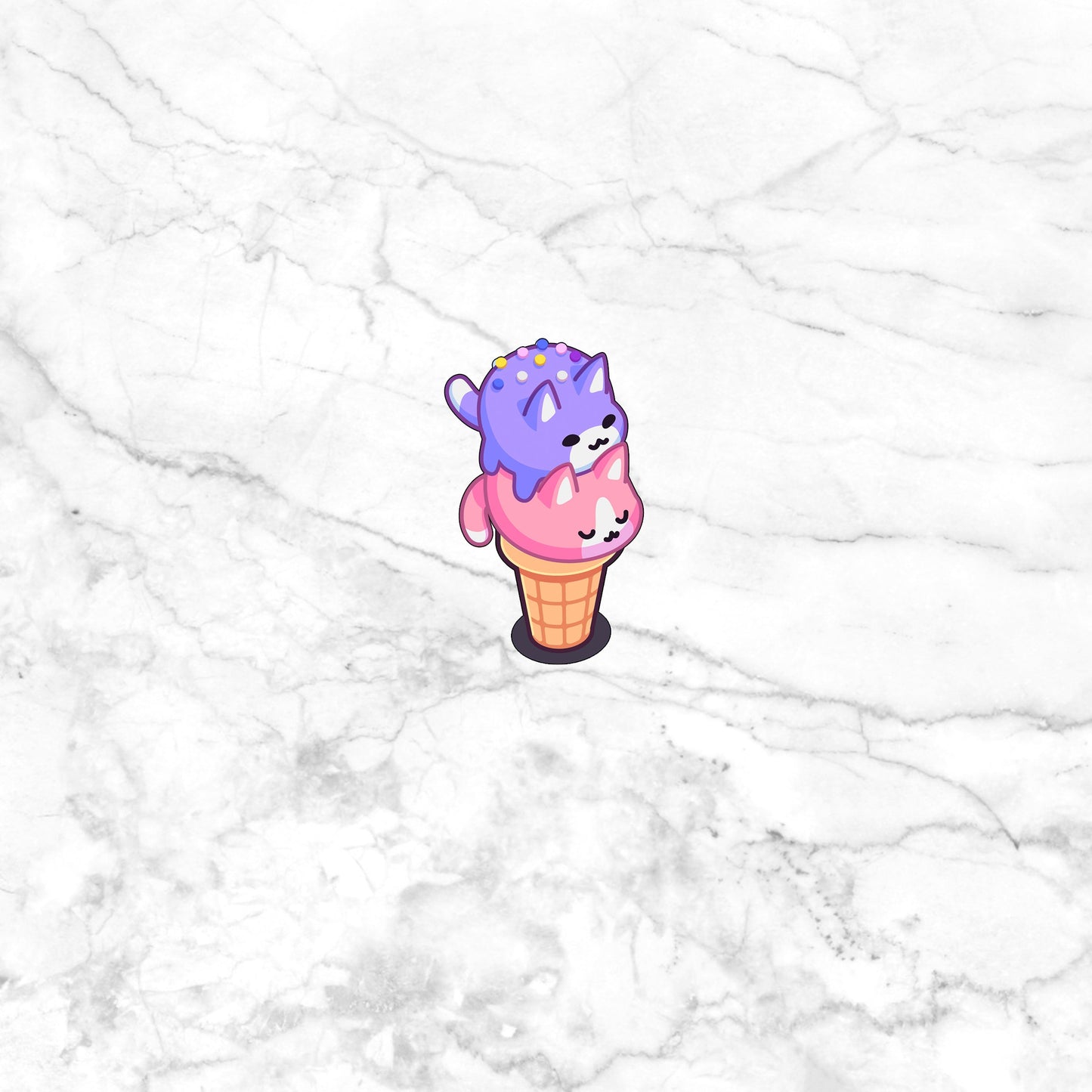 Ice cream cat Sticker