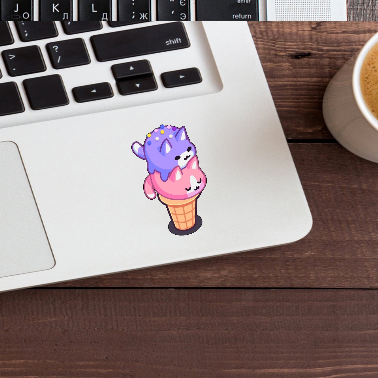 Ice cream cat Sticker
