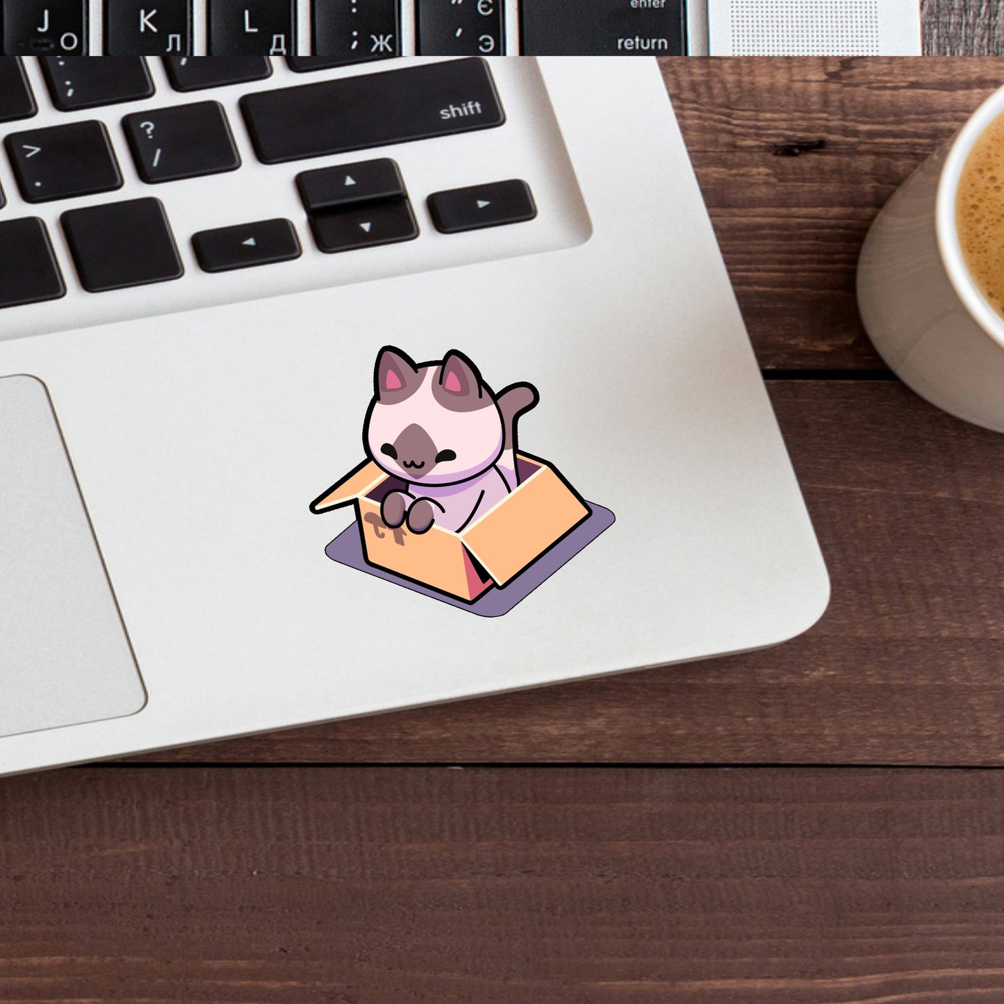 Box Cat Sticker