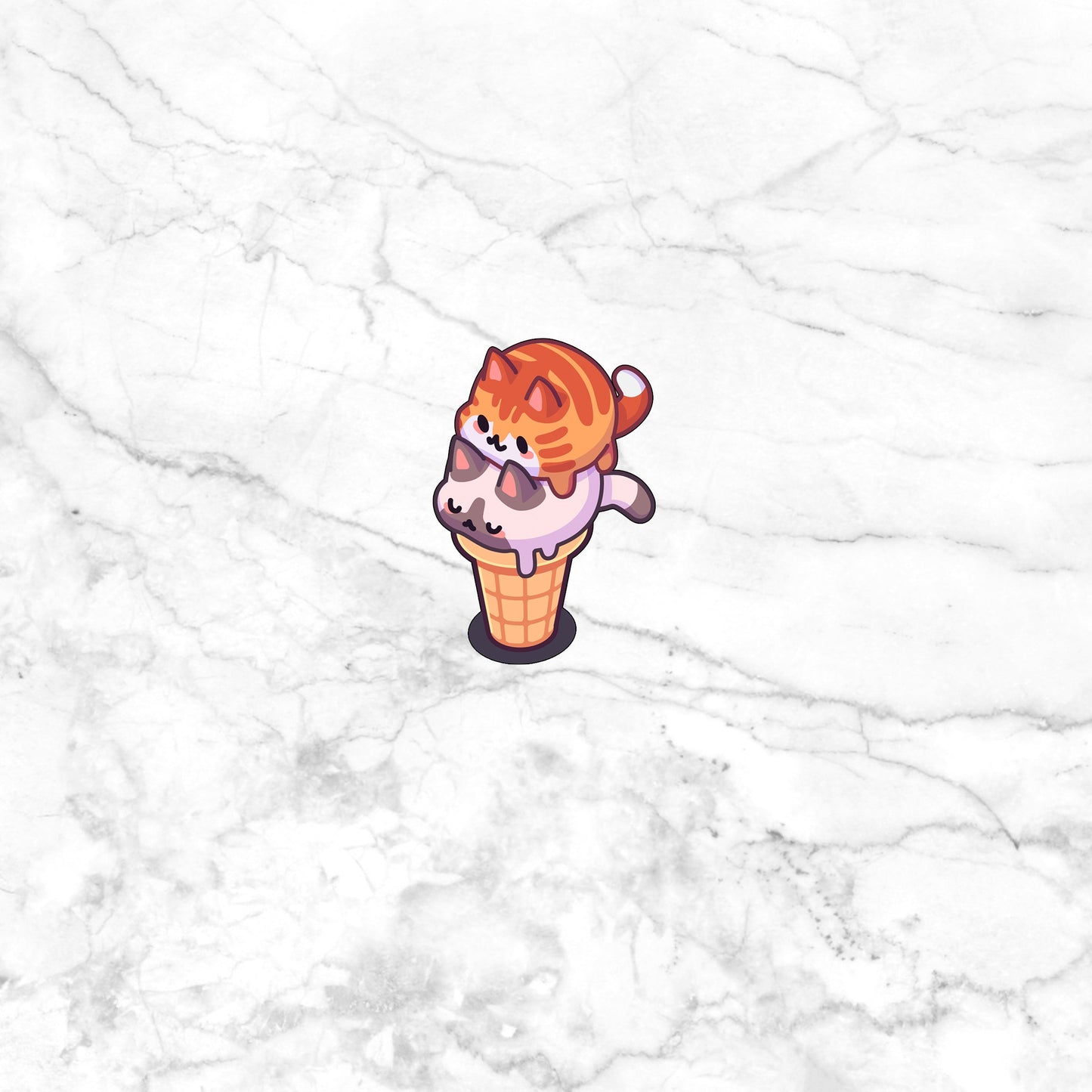 Icecream cat Sticker