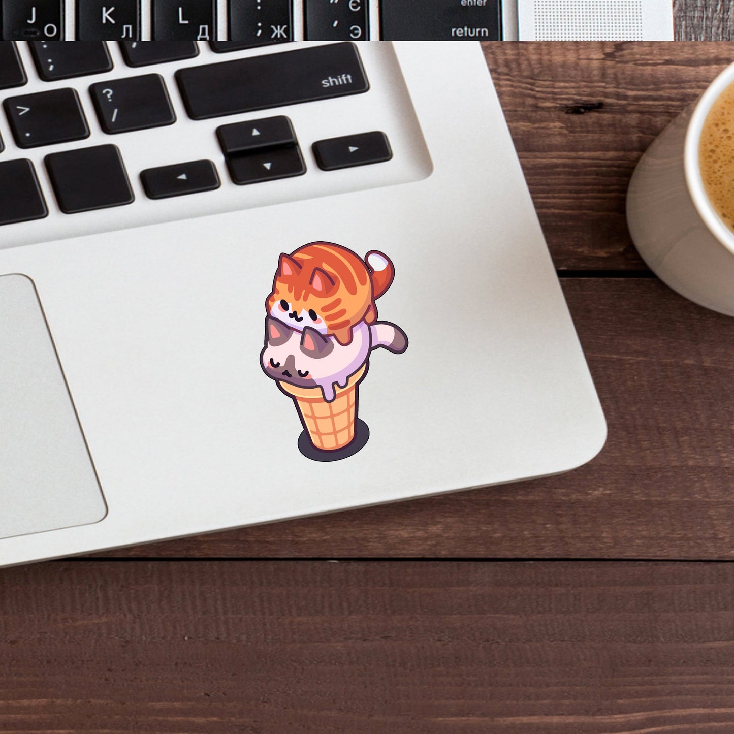 Icecream cat Sticker