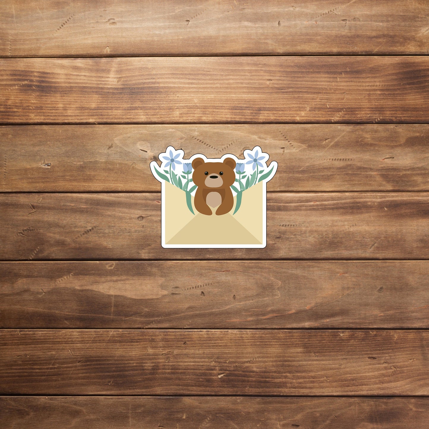 Baby Animals And Spring Flowers Sticker
