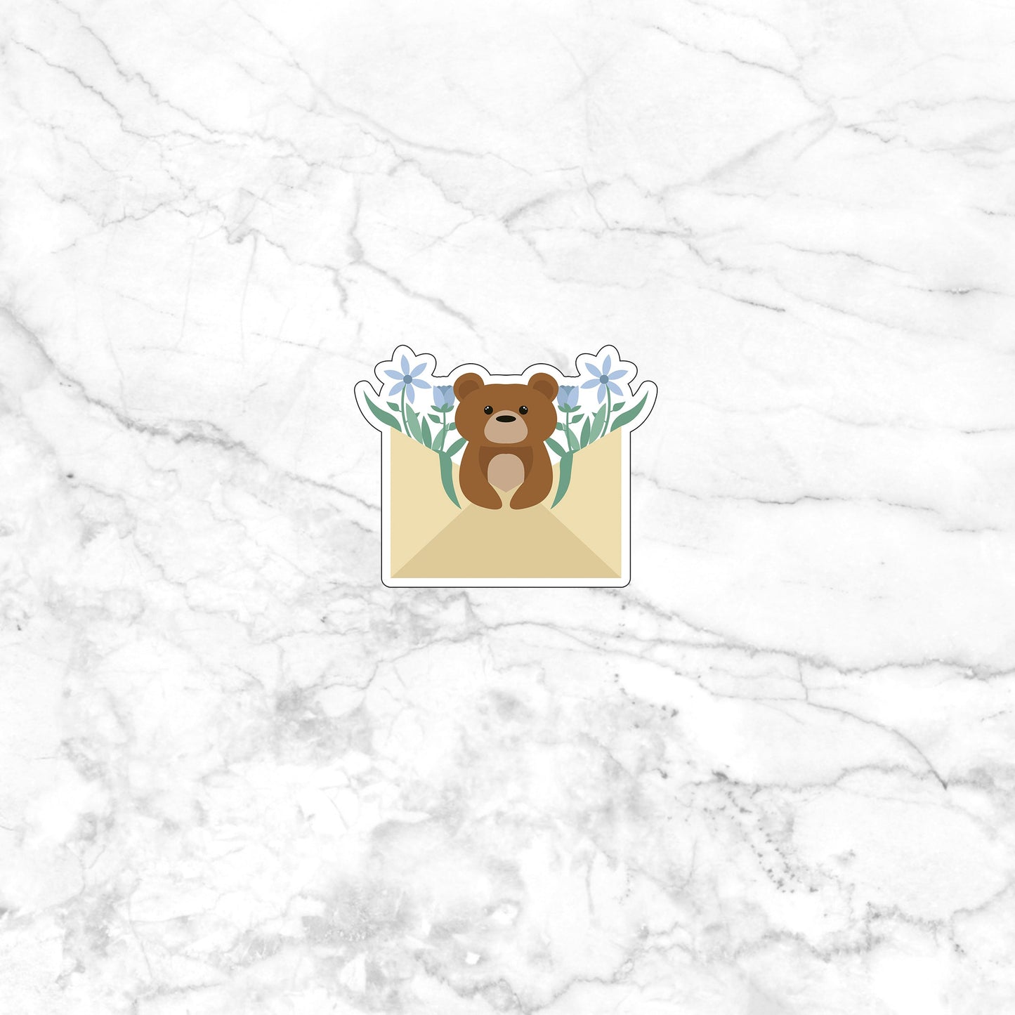 Baby Animals And Spring Flowers Sticker