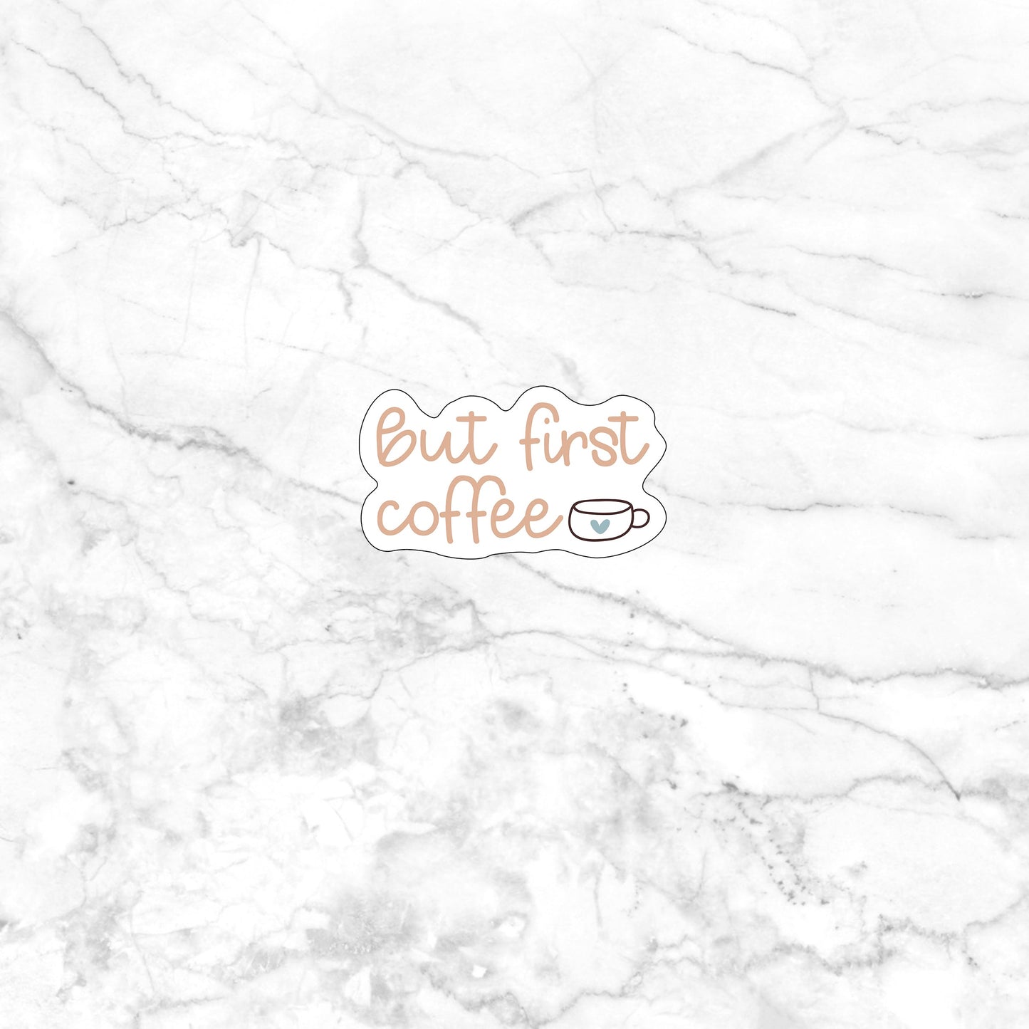 But first coffee Sticker, Vinyl sticker, laptop sticker, Tablet sticker
