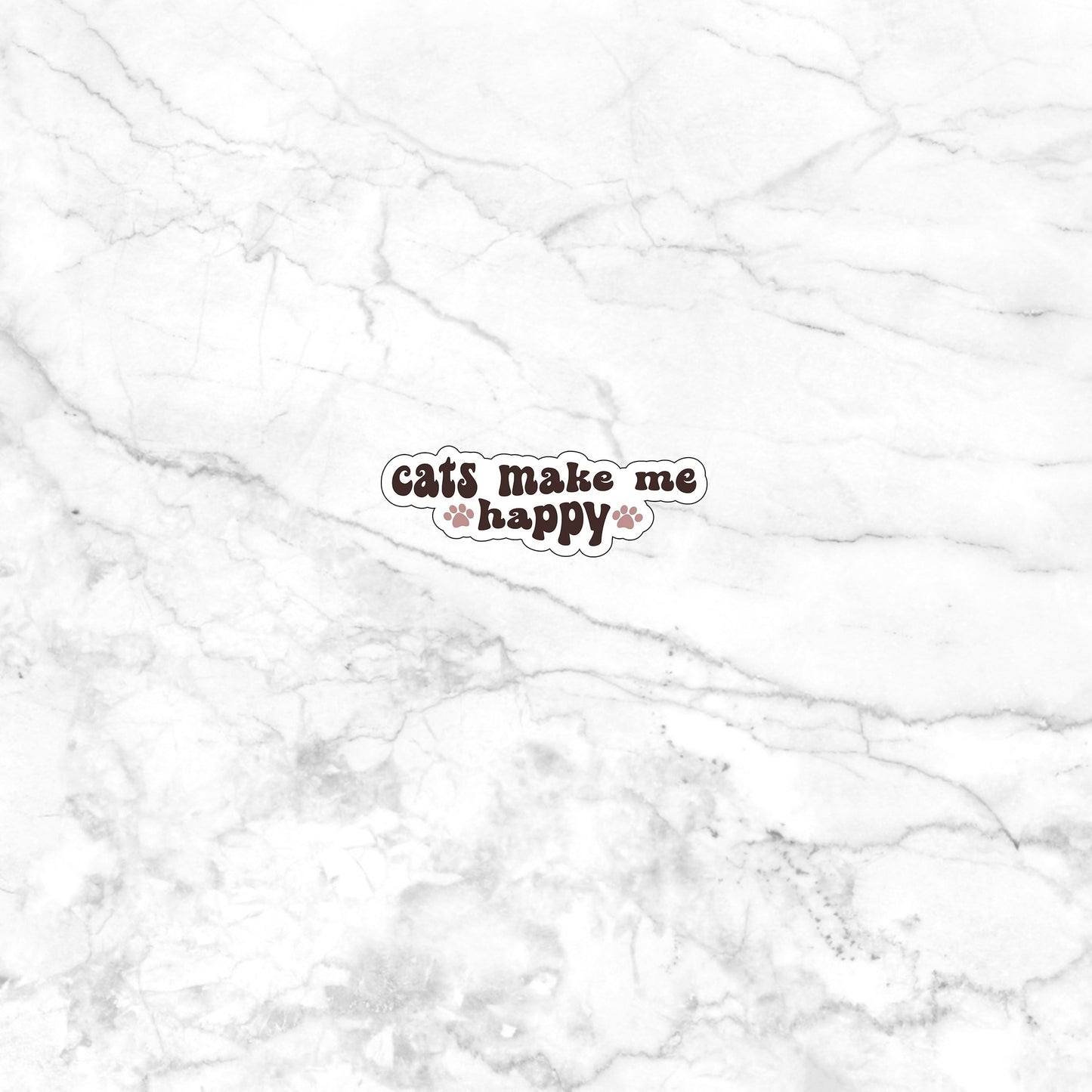 Cats make me happy Sticker, Vinyl sticker, laptop sticker, Tablet sticker